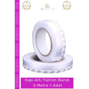 #YalıtımBandı Polimer Silikon Kapı Altı Rüzgar Toz Isı Yalıtımı Yalıtım Şeffaf Şerit Bant 5mt - 1 Adet