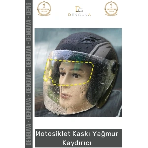 #MotosikletKaskı Motosiklet Kaskı Şeffaf Su İtici Anti Sis Koruyucu Film Buhar Önleyici Yağmur Kaydırıcı