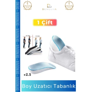 #BoyUzatıcıTabanlık EVA Bellek Köpük Rahat Ortopedik Kesilebilir Gizli Boy Uzatıcı Tabanlık 25 Cm - 2 Adet