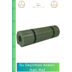 #AskeriMat Su Geçirmez Isı Yalıtımlı Hafif Dayanıklı Kamp Outdoor 12 cm Köpük Askeri Haki Mat