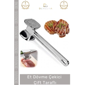 #EtDövmeÇekici Profesyonel Alüminyum Mutfak Gereci Kaliteli Kasap Tipi Et Dövme Çekici Çift Taraflı