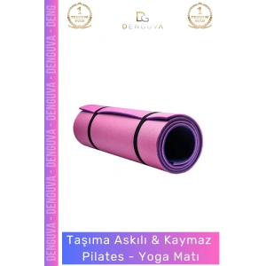#YogaMİnderi Taşıma Askılı Dayanıklı Konfor Kamp Pilates Fitness Meditasyon Minderi 65mm Mat