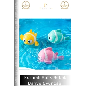 #Oyuncak Kurmalı Balık Bebek Eğitici Hareketli Havuz Deniz Aktivite Seti Çocuk Banyo Su Oyuncağı