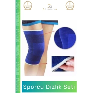 #ElastikBandaj Kompresyon Destekli Ortopedik Isı Koruyucu Esnek Rehabilitasyon Sporcu Dizlik 2li Set