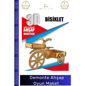 #MaketOyun Eğitici Boyanabilir 3D Puzzle Lazer Kesim Mdf Hobi Seti Sök Tak Demonte Ahşap Oyun Maket