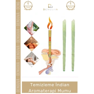 #KulakMumu Doğal Vakum Etkili Kulak Temizleme Aparatı Hijyenik Rahatlatıcı Aromaterapi Mumu 2 Adet