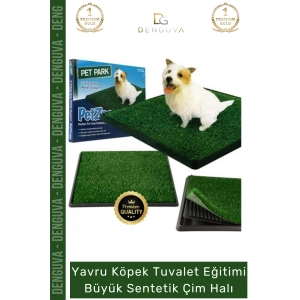 #SentetikHalı Köpek Tuvalet Eğitim Seti Pet Park Su Geçirmez Hijyenik Portatif Büyük Sentetik Çim Halı