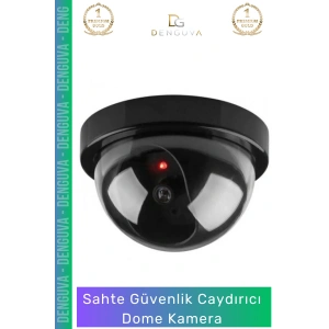 #DomeKamera Sensörlü Hareket Algılayıcı Kırmızı Ledli Işıklı Güvenlik Caydırıcı Dome Kamera