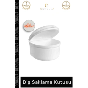 #DişKabı Şeffaf Protez Diş Saklama Kabı Hijyenik Dayanıklı Plastik Geniş Kutusu Büyük Boy 1 Adet