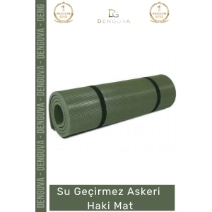 #AskeriMat 2 cm Isı Yalıtımlı Su Geçirmez Dayanıklı Kamp Outdoor Konforlu Köpük Askeri Haki Mat