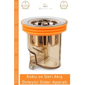 #GiderAparatı Koku Geri Akış Önleyici Lavabo Mutfak Banyo Sızdırmaz Çelik Akış Önleyici Gider Aparatı