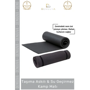 #YogaMatı Taşıma Askılı Kamp Pilates Yoga Kaymaz Taban Konforlu 150x50 Çadır Uyku Matı Yer Minderi