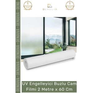 #CamFilmi UV Engelleyici Buzlu Güneş Koruyucu Kaliteli Profesyonel Cam Filmi 2 Metre x 60 Cm