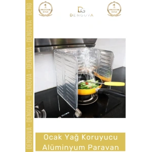 #OcakKoruyucu Isıya Dayanıklı Katlanır Ocak Arkası Mutfak Sıçratmaz Yağ Koruyucu Alüminyum Paravan