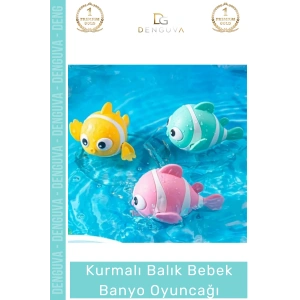 #SuOyuncağı Kurmalı Balık Bebek Eğlenceli Havuz Deniz Güvenli Geliştirici Çocuk Banyo Su Oyuncağı