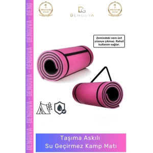 #KampMatı Taşıma Askılı Dayanıklı Konforlu Yoga Çift Taraflı Çadır Uyku Yer Minderi 10mm Kamp Matı
