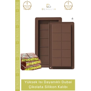 #ÇikolataKalıbı Esnek Kaliteli Profesyonel Mutfak Tasarım Isı Dayanıklı Dubai Çikolata Silikon Kalıbı - 2 Adet