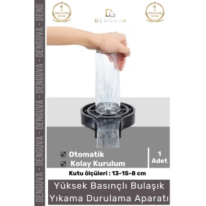 #YıkamaAparatı Bardak Temizleme Lavabo İçi Hızlı Cam Durulayıcı Otomatik Bulaşık Yıkama Durulama Aparatı