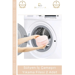 #YıkamaTorbası Hassas Çamaşır Koruyucu Fermuarlı Kaliteli Sütyen Yıkama Torbası 2li Paket 20x15cm
