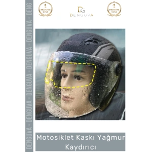 #MotosikletKaskı Motosiklet Kaskı Anti Sis Şeffaf Film Kask Su İtici Buhar Önleyici Yağmur Kaydırıcı