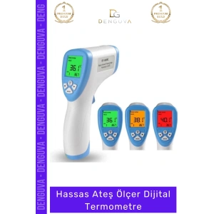 #AteşÖlçer Temassız Alından Boyundan Bilekten Infrared Hızlı Hassas Ateş Ölçer Dijital Termometre