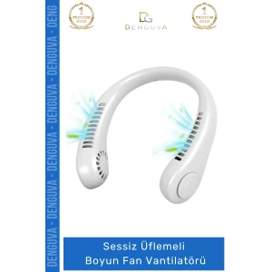 #BoyunVantilatörü USB Şarjlı Taşınabilir Mini Sessiz Giyilebilir Şisel Serinletici Üflemeli Boyun Fan Vantilatörü