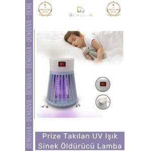 #SinekÖldürücü Yeni SezonSessiz Tasarruflu Hijyenik Prize Takılan UV Işık Sinek Öldürücü Lamba 1 W