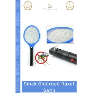 #SinekRaketi Profesyonel Haşere Kovucu Ergonomik Tasarım Güçlü Batarya Sinek Öldürücü Raket Şarjlı