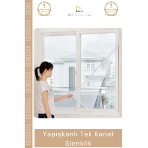 #YapışkanlıSineklik Pratik Pencere Tülü Haşere Kovucu Dayanıklı İnce Gözenekli Yapışkanlı Tek Kanat Sineklik