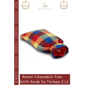 #SıcaSuTorbası Polar Kılıflı Kauçuk Termofor Isıtıcı Kompres Ağrı Giderici Hava Sıcak Su Torbası 2 Lt