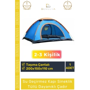 #KampÇadırı Su Geçirmez Hafif Sineklikli Pratik Festival Tipi Kolay Kurulum 23 Kişilik Kamp Çadırı
