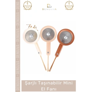 #ElFanı Şarjlı USB Girişli 3 Kademeli Hız Ayarlı Güçlü Motorlu Sessiz Taşınabilir Mini El Fanı