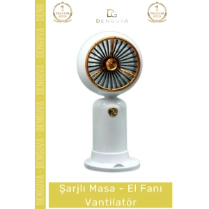 #Vantilatör Portatif Taşınabilir USB Sessiz Mini 2 Kademeli Soğutucu Şarjlı Masa El Fanı Vantilatör