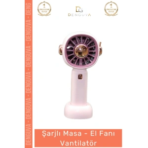 #Vantilatör Şarjlı 3 Kademeli Güçlü Motorlu Taşınabilir Mini Soğutucu Yazlık Ofis Ev Masa El Fanı Vantilatör
