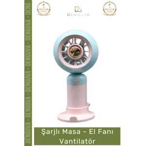 #Vantilatör Şarjlı USB Taşınabilir 2 Kademeli Sessiz Güçlü Model Kompakt Masa El Fanı Vantilatör