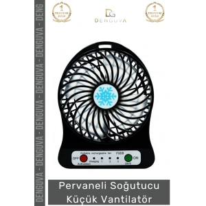 #Vabntilatör Kompakt Masaüstü Mini Şarj Edilebilir Ofis Ev Araba Fanı Pervaneli Soğutucu Küçük Vantilatör