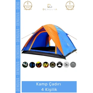 #KampÇadırı Su Geçirmez Pratik Kurulumlu Dayanıklı Geniş İç Hacimli Oxford Kamp Çadırı 4 Kişilik