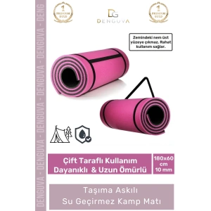 #KampMatı Taşıma Askılı Dayanıklı Uzun Ömürlü Konfor Serisi Kaymaz Pilates Yoga 10mm Kamp Matı