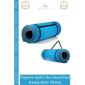 #KampMatı Konfor Serisi Taşıma Askılı Pilates Yoga Kaymaz Taban Profesyonel Fit 10mm Kamp Matı