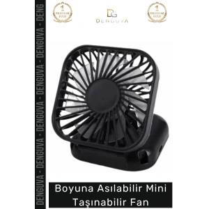 #Vantilatör Boyuna Asılabilir USB Şarjlı Sessiz Ergonomik Hands Free Hafif Modern Mini Taşınabilir El Fanı