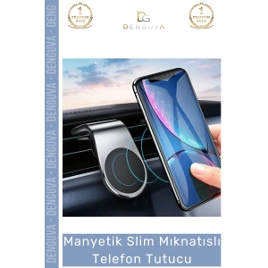 #TelefonTutucu L Tipi Slim Araç Havalandırma Klima Stabil Manyetik Mandallı Mıknatıslı Telefon Tutucu