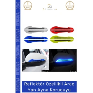 #AynaKoruyucu Reflektörlü Yan Ayna Güvenlik Şeridi Darbe Emici Otomobil Dış Ayna Araba Aynası Koruyucu