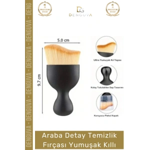 #OtoFırçası Araç Detay Hassas Yüzey Çizmez Ergonomik Profesyonel Toz Temizlik Fırçası Yumuşak Kıllı