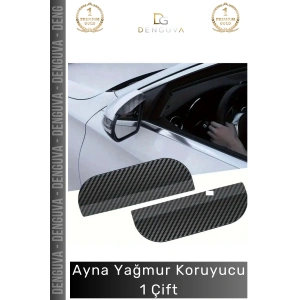 #AynaKoruyucu Araba Yan Ayna Yağmur Koruyucu Estetik Karbon Tasarım Koruyucu Siper Karbon Desenli