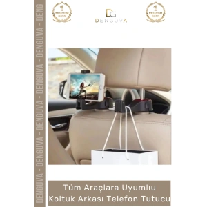 #AraçİçiAskı Araç İçi Koltuk Başlık Kancası ABS Dayanıklı Pratik Askı Çanta Arkası Telefon Tutucu Askılık