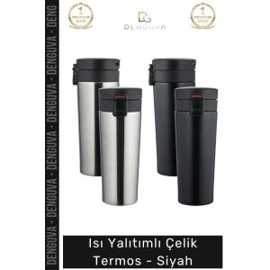 #Termos Paslanmaz Çift Katmanlı Vakum Yalıtımlı Mat Tasarım Kamp Spor Dayanıklı Şık Çelik Termos