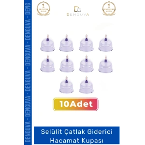 #HacamatKupası Kaliteli Vakumlu Dayanıklı Tıbbi Steril Büyük Boy Sırt 7 Numara Hacamat Kupası 10 Adet
