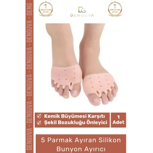 #ParmakAyırıcı Makaralı Ayak Gömleği Silikon Ortopedik Deformasyon Önleyici Destek Parmak Ayırıcı Düzenleyici
