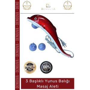 #MasajAleti Vücut Rahatlatıcı Kan Dolaşımı Hızlandırıcı Etkili 3 Başlıklı Yunus Balığı Masaj Aleti