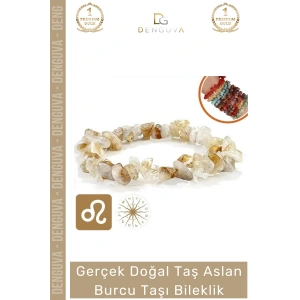 #Bileklik Doğal Taş Ayarlanabilir Su Geçirmez Hediye Tasarım Aslan Burçları Burç Unisex Bileklik